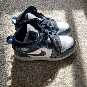 Nike Air Jordan Kids Shoes - Navy and White